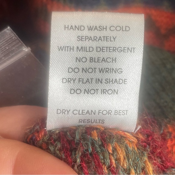 Novica Mountain Sunset Fair Isle Alpaca Art Knit Peru Pullover Sweater Nordic XL - Picture 14 of 15